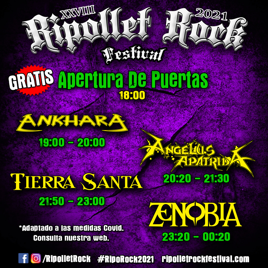 Horarios Ripollet Rock Festival 2021