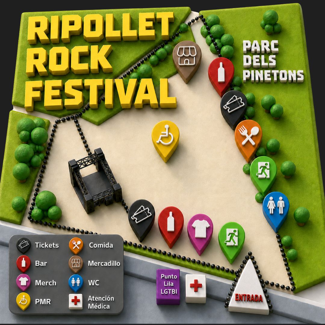 Mapa Recinto Ripollet Rock Festival
